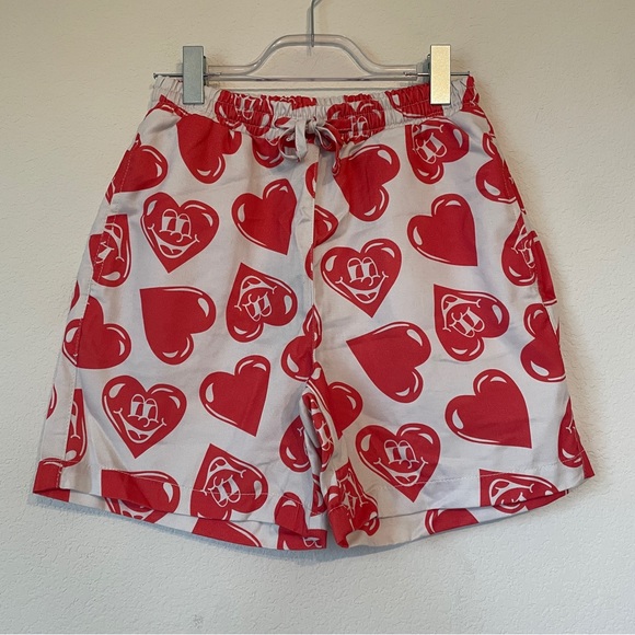 Lazy Oaf Happy Heart Shorts - Picture 1 of 5